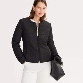 Κοντό καπιτονέ μπουφάν με φερμουάρ