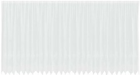 vidaXL Κουρτίνα Δαντέλας με κουρτίνες Λευκό 750 x 240 εκ. Πολυεστέρας