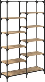 vidaXL Ράφι Βιβλίων artisan δρυς 100 x 32 x 170 εκ Επεξεργασμένο ξύλο