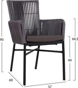 ΣΕΤ 5 ΤΜΧ ΑΛΟΥΜΙΝΙΟΥ ΜΕ ΤΡΑΠΕΖΙ 140Χ80Χ75,5Υ HM10517