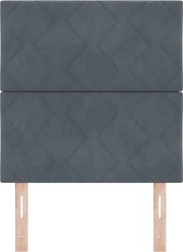 vidaXL Κεφαλάρι Σκούρο Γκρι 80 cm Βελούδο