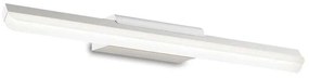 Φωτιστικό Τοίχου-Απλίκα Riflesso 142296 42x4x9cm LED 11W 3000K IP44 White Ideal Lux Μέταλλο,Πλαστικό