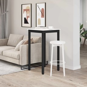 vidaXL Τραπέζι μπαρ Λευκό 60 x 60 x 105 cm Στερεά ξυλεία πεύκου
