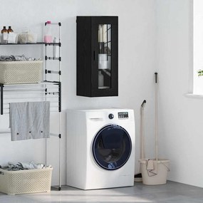 vidaXL Επιτοίχιο ντουλάπι Μαύρη Οξυά 34,5 x 34 x 90 εκ.