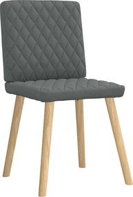 vidaXL Καρέκλες Τραπεζαρίας 6 τεμ Σκ. Γκρι Υφασμάτινες