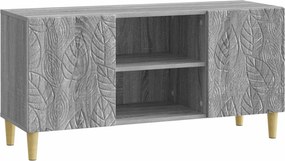 vidaXL Ντουλάπι TV 102 x 34,5 x 50 cm Γκρι Sonoma Επεξεργασμένο Ξύλο