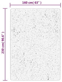 Χαλί HUARTE με Κοντό Πέλος Μαλακό/ Πλενόμενο Γκρι 160 x 230 εκ. - Γκρι