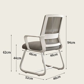 Καρέκλα επισκέπτη Palma pakoworld mesh μαύρο 46x52x94εκ