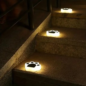 Ηλιακό φωτιστικό κήπου LED - Πατούσα - 4pcs - 942010