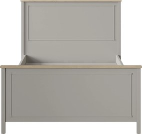 Μονό Κρεβάτι Γκρι / Δρυς PEDRU 135.4x206.7x116.3