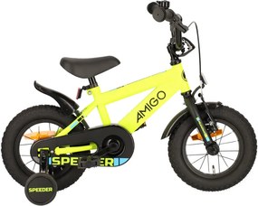 Speeder 12 Inch Boys Coaster Brake YellowBlackAMIGO