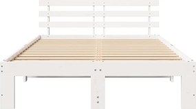 VidaXL Σκελετός Κρεβατιού Λευκό 120 x 200 cm Στερεά ξυλεία πεύκου