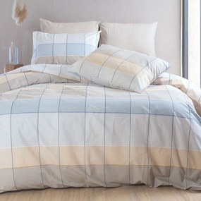 Σεντόνια Υπέρδιπλα (Σετ) Rythmos Next Colette Grey/Blue Γαλάζιο ΧΩΡΙΣ ΛΑΣΤΙΧΟ 230x260