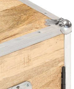 vidaXL Ντουλάπθ με 2 Πόρτες 70 x 30 x 69 εκ. από Μασίφ Ξύλο Μάνγκο