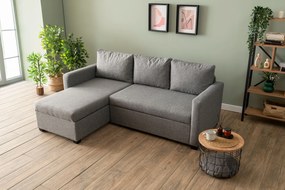 Corner Sofa-Bed Kado - Light Grey Light Grey