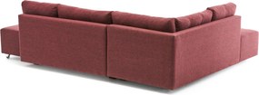 Corner Sofa-Bed Manama Corner Sofa Bed Left - Claret Red Claret Red