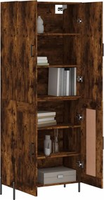 vidaXL Ντουλάπι Καπνιστή Δρυς 69,5x34x180 εκ. από Επεξεργασμένο Ξύλο