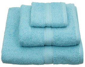 Πετσέτες Σετ 3τμχ. Classic Τυρκουάζ Viopros Towels Set 50x140cm 100% Cotton
