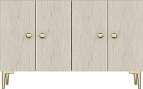 Console Simple 120 - White, Travertine White
Travertine