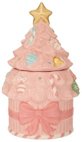Χριστουγεννιάτικη Μπισκοτιέρα Δέντρο 91113 16,5x16x27cm Pink
