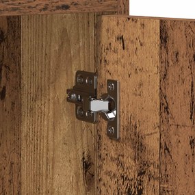 vidaXL Πλαϊνό γραφείο Παλαιωμένο ξύλο 40 x 36 x 80 εκ