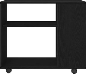 vidaXL Βοηθητικό Τραπεζάκι Μαύρο Δρυς 70x35x60 εκ. από Τεχνητό Ξύλο