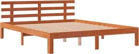 vidaXL Σκελετός Κρεβ. Χωρίς Στρώμα Καφέ Κεριού 150x200 εκ Μασίφ Πεύκο
