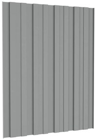 vidaXL Πάνελ Οροφής 36 τεμ. Γκρι 60 x 45 εκ.από Γαλβανιζέ Ατσάλι