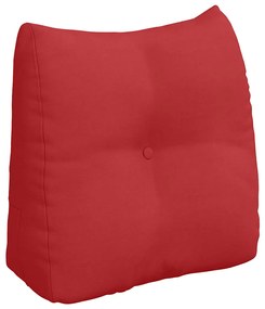 vidaXL Μαξιλάρι Πλάτης Κόκκινο 45 x 24 x 50 εκ ύφασμα