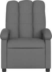 vidaXL Πολυθρόνα με Ανακλινόμενη Πόρτα Σκούρο Γκρι Υφασμάτινη
