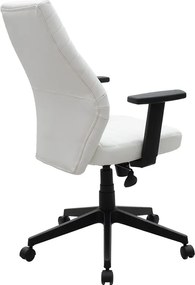 Καρέκλα γραφείου διευθυντή Benno pakoworld με pu χρώμα λευκό