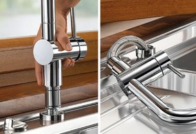 Blanco Linus-S-F Chrome - Μπαταρία Κουζίνας Παραθύρου