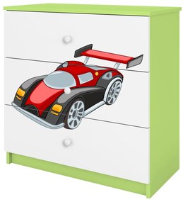 Συρταριέρα Babydreams Cartoon-Prasino-Auto