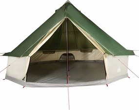 vidaXL Σκηνή Οικογενειακή Tipi 10 Ατόμων Αδιάβροχη Πράσινη