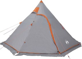 vidaXL Σκηνή Κάμπινγκ Tipi 5 Ατόμων Αδιάβροχη Γκρι