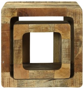 vidaXL Μονάδα TV 36x36x30 cm Μασίφ Ξύλο Μάνγκο