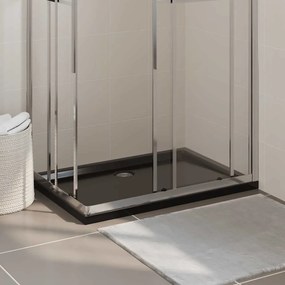 vidaXL Βάση Ντουζιέρας Ορθογώνια Μαύρη 70 x 100 εκ. από ABS