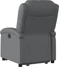 vidaXL Πολυθρόνα Ηλεκ Ανακλινόμενη με Ανύψωση Συνθετικό Δέρμα
