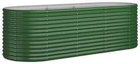 Ζαρντινιέρα Πράσινη 224x80x68 εκ Ατσάλι με Ηλεκτρ. Βαφή Πούδρας - Πράσινο