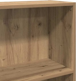vidaXL Βιβλιοθήκη Αρτισιανή Δρυς 60x24x143 εκ. από Επεξεργασμένο Ξύλο
