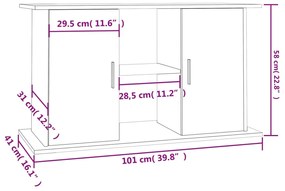 ΒΑΣΗ ΕΝΥΔΡΕΙΟΥ ΓΚΡΙ SONOMA 101X41X58 ΕΚ. ΑΠΟ ΕΠΕΞΕΡΓΑΣΜΕΝΟ ΞΥΛΟ 833613