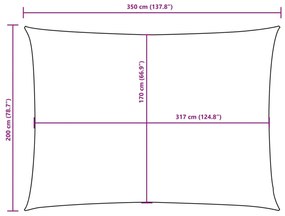 Πανί Σκίασης Ορθογώνιο Taupe 2 x 3,5 μ. από Ύφασμα Oxford - Μπεζ-Γκρι