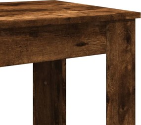 vidaXL Τραπέζι Μπαρ Καπνιστή Δρυς 102x50x103,5εκ. Επεξεργ. Ξύλο