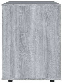 vidaXL Ντουλάπι Με Ροδάκια Γκρι Sonoma 60 x 53 x 72 εκ. Επεξεργ. Ξύλο