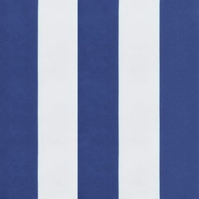 Μαξιλάρι Παλέτας Μπλε &amp; Λευκό Ριγέ 60 x 60 x 12 εκ. Υφασμάτινο - Πολύχρωμο