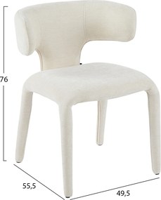ΠΟΛΥΘΡΟΝΑ ΤΡΑΠΕΖΑΡΙΑΣ BIEN HM18361.02 ΕΚΡΟΥ ΥΦΑΣΜΑ 49,5x55,5x76Υεκ.