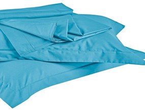 Σεντόνι True Col 1443 Με Λάστιχο Petrol Kentia Μονό 100x200cm 100% Cotton Foam
