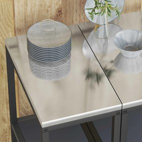 vidaXL Ράφι Κουζίνας HATTEM Ανθρακί 30 x 50 x 92 εκ Ατσάλι