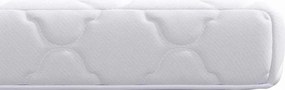 vidaXL Στρώμα Λευκό 140 x 200 cm Ζακάρ ύφασμα