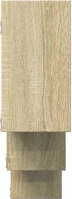 vidaXL Ραφιέρα Τοίχου Sonoma Δρυς 159x18x66 εκ. από Επεξεργ. Ξύλο